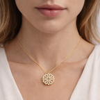 Médaillon Trèfle à 4 Coeurs